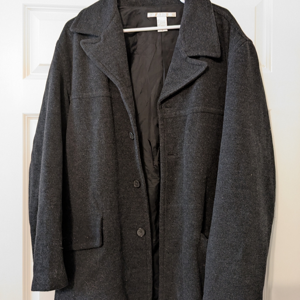 Perry Ellis Gray Pea Coat